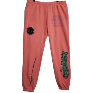 Lady Gaga Chromatica Joggers Sweatpants Coral Pink Size XXL Unisex Adult